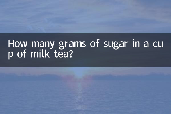 Quanti grammi di zucchero in una tazza di tè al latte?