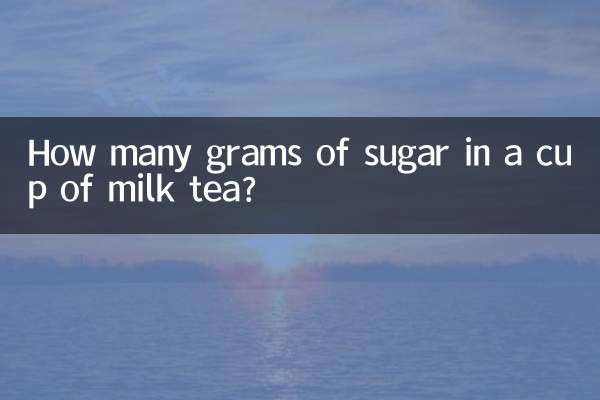 Quanti grammi di zucchero in una tazza di tè al latte?