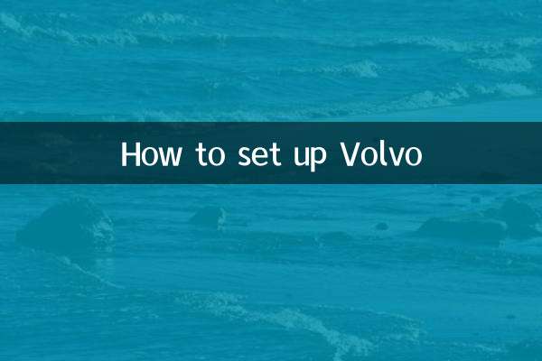 Comment configurer Volvo