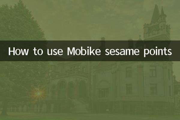 Comment utiliser les points sésame Mobike