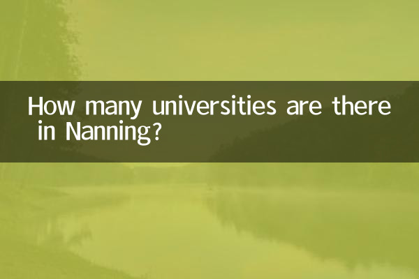 南寧有多少大學