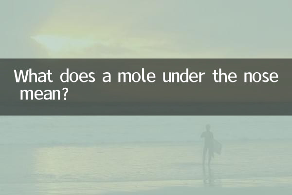 ناک کے نیچے تل کا کیا مطلب ہے؟