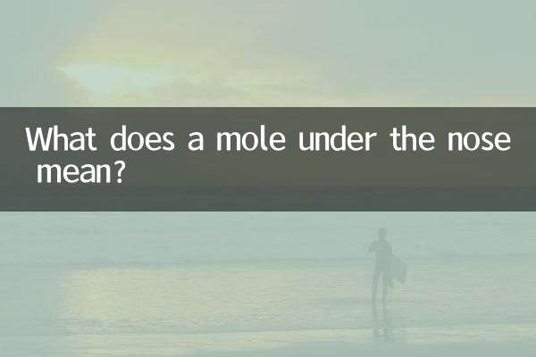 ناک کے نیچے تل کا کیا مطلب ہے؟