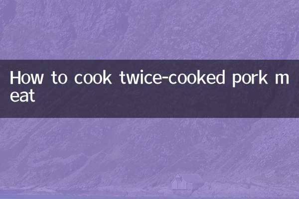 Come cucinare la carne di maiale in doppia cottura