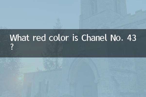 ¿Qué color rojo es Chanel No. 43?