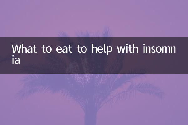 O que comer para ajudar na insônia