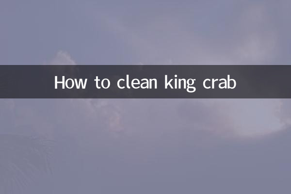 Como limpar o caranguejo real