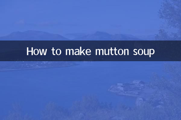 Como fazer sopa de carneiro