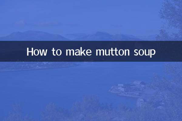 Como fazer sopa de carneiro