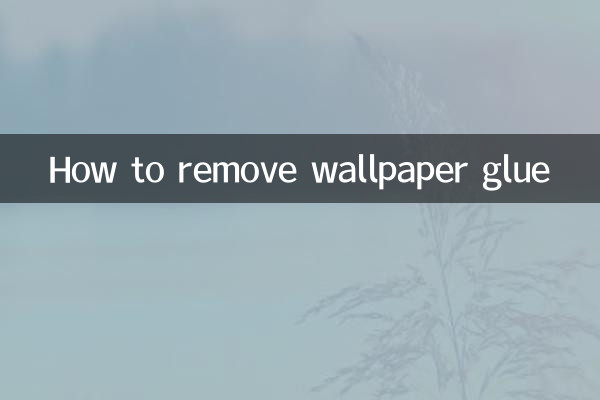 Come rimuovere la colla dalla carta da parati