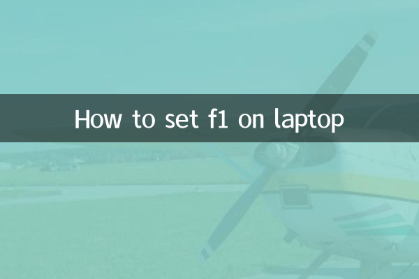 How to set f1 on laptop