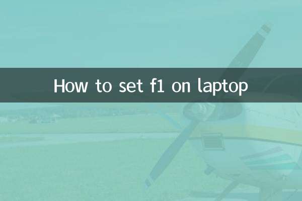 How to set f1 on laptop