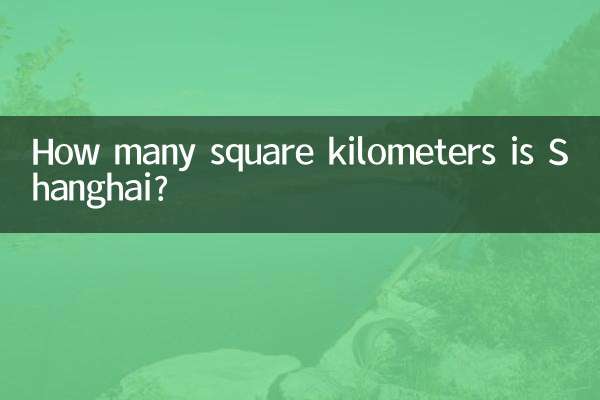 How many square kilometers is Shanghai?