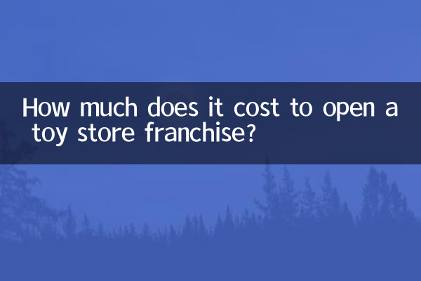 How much does it cost to open a toy store franchise?