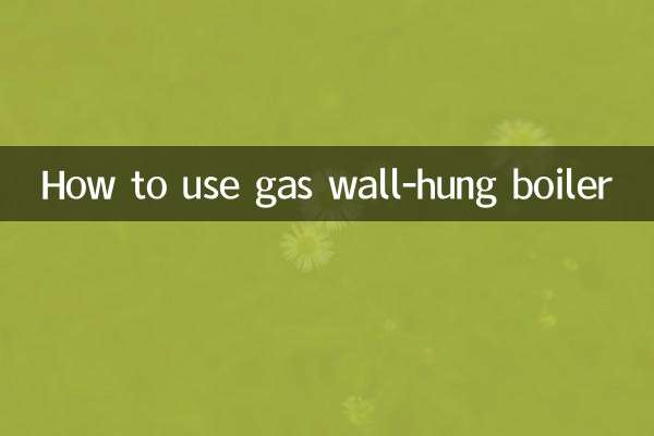 Cómo utilizar la caldera mural de gas.