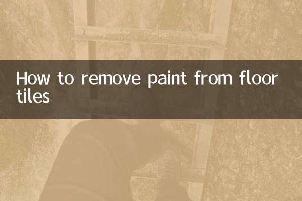 How to remove paint from floor tiles