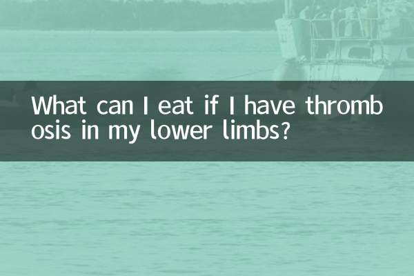 Cosa posso mangiare se ho una trombosi agli arti inferiori?