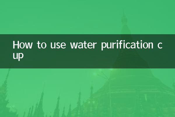 Cómo utilizar la taza purificadora de agua.