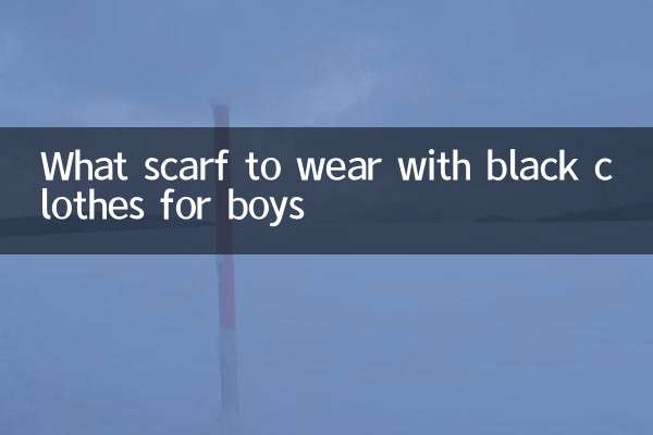 Welchen Schal trägt man zu schwarzer Kleidung für Jungen?
