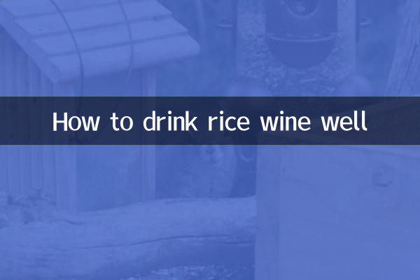 Cómo beber bien el vino de arroz