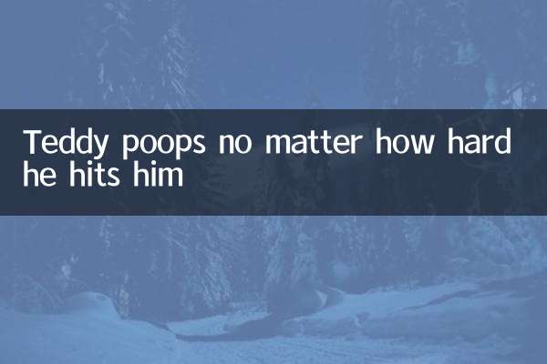 Teddy hace caca por mucho que le pegue