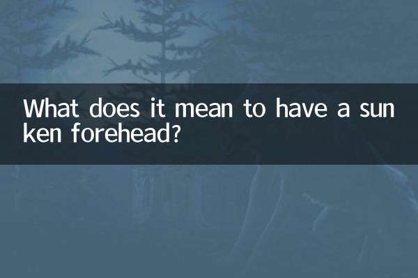 اس کا پیشانی ڈوبنے کا کیا مطلب ہے؟