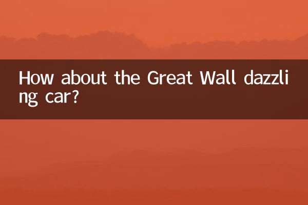 Que diriez-vous de la voiture éblouissante de la Grande Muraille ?