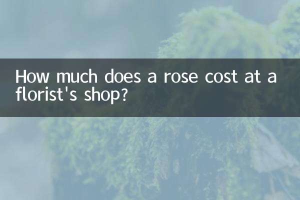 Quanto custa uma rosa em uma floricultura?