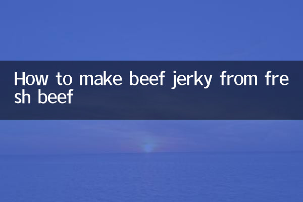 Cómo hacer cecina de res con carne fresca