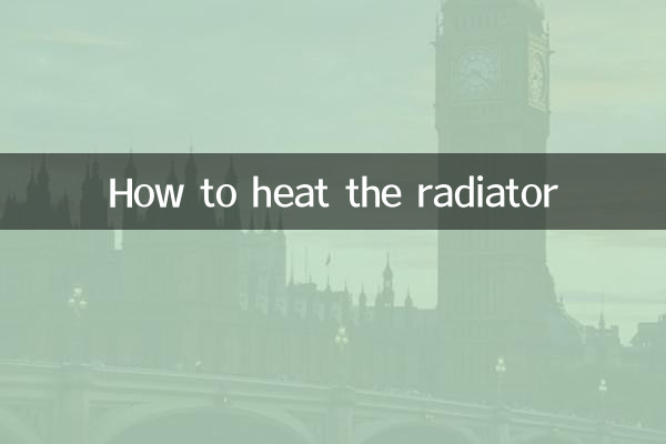 Como aquecer o radiador