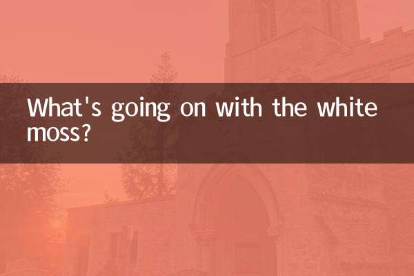 Cosa succede al muschio bianco?