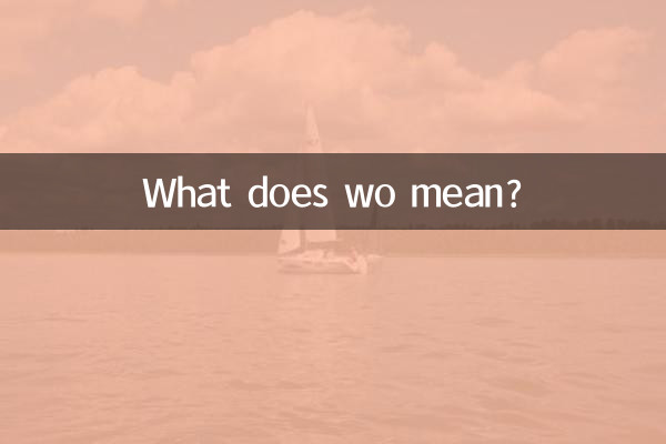 Cosa significa wo?