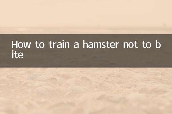 Cómo entrenar a un hámster para que no muerda