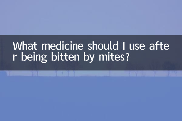 Welche Medikamente sollte ich nach einem Milbenstich einnehmen?