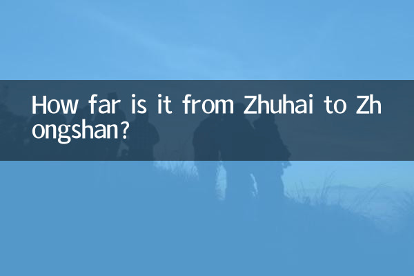 Wie weit ist es von Zhuhai nach Zhongshan?