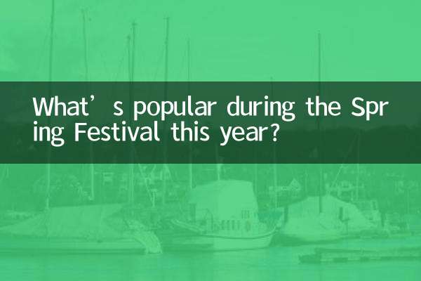 올해 춘절에는 무엇이 인기가 있나요?