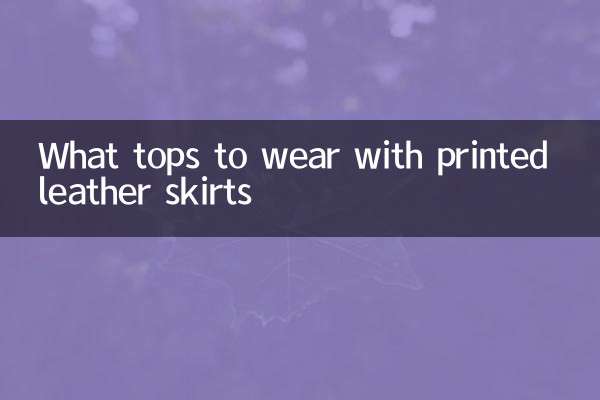 印花皮裙配什麼上衣