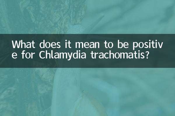 ¿Qué significa ser positivo para Chlamydia trachomatis?