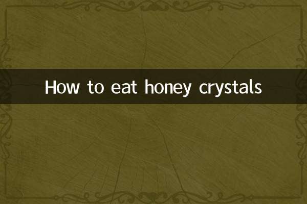 Wie man Honigkristalle isst