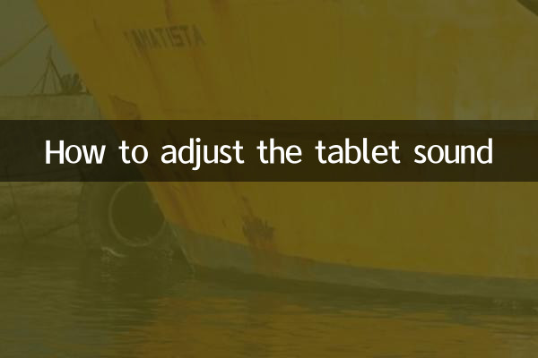 タブレットのサウンドを調整する方法