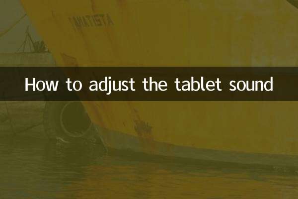タブレットのサウンドを調整する方法