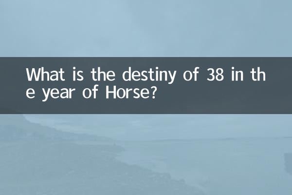 Quel est le destin du 38 de l’année du Cheval ?