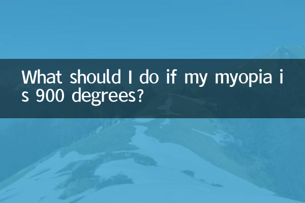 Was soll ich tun, wenn meine Kurzsichtigkeit 900 Grad beträgt?