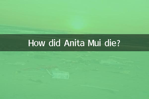 अनीता मुई की मृत्यु कैसे हुई?