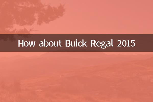 বুইক রিগাল 2015 সম্পর্কে কেমন