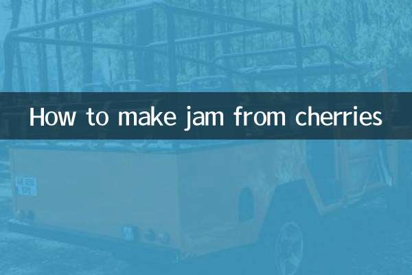 How to make jam from cherries