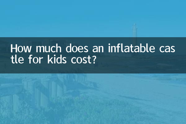 Quanto custa um castelo inflável para crianças?
