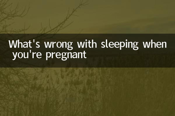 What's wrong with sleeping when you're pregnant