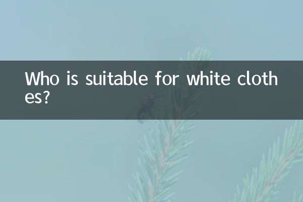 Who is suitable for white clothes?