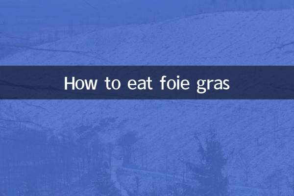 Como comer foie gras